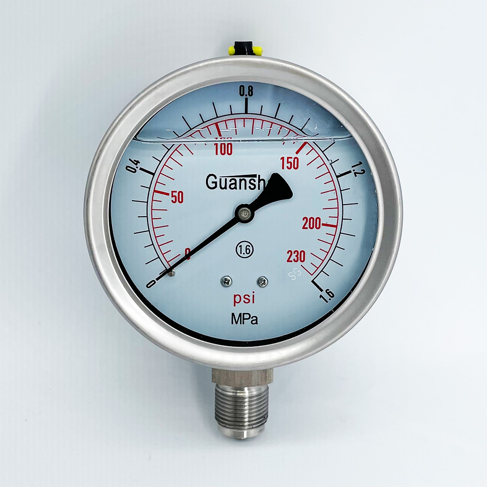 PG-SS--08 4" All SS manometer gauge - Stainless Steel Pressure Gauge