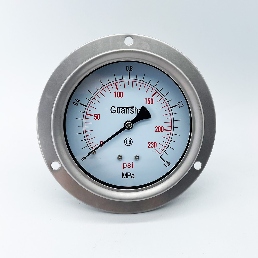 PG-SS--10 4" All SS manometer gauge - 100mm accurate pressure gauge
